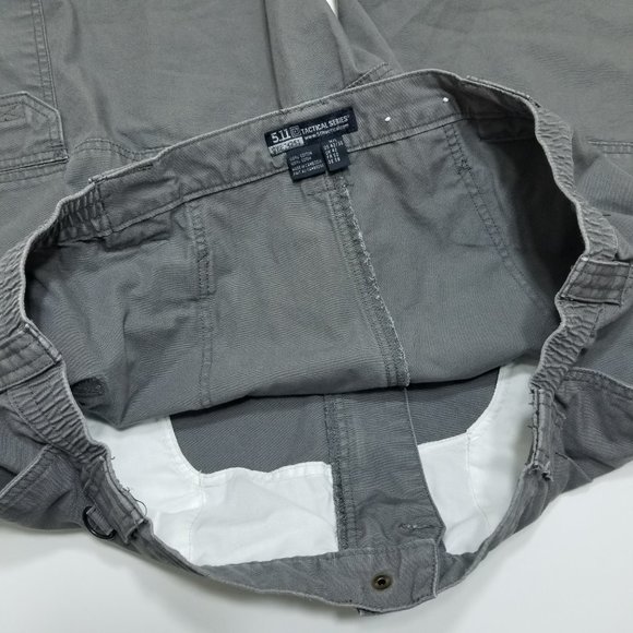 5.11 Tactical Series Gray Pants - Cargo - Style 74 - Picture 5 of 6